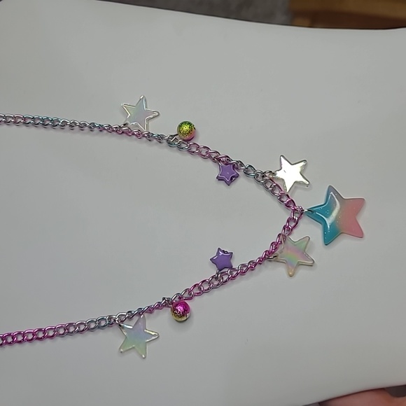 Bundle lot of girls' jewelry Necklaces bracelets stars unicorns ladybug 15 piece - Picture 3 of 13